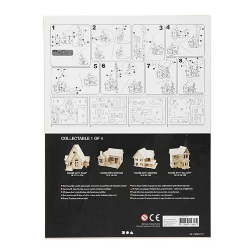 CREATIV 3D WOODEN PUZZLE HOUSE 57877
