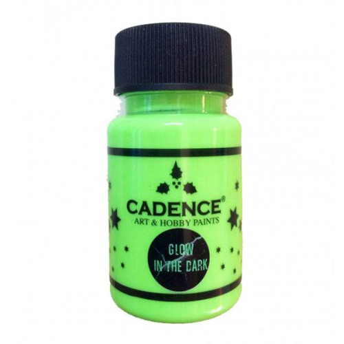 CADENCE АКРИЛНА БОЯ СВЕТЕЩА НА ТЪМНО 50 МЛ. - DARK GREEN 581