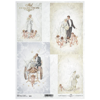 ITD COLLECTION DECOUPAGE RICE PAPER A4 - R0655