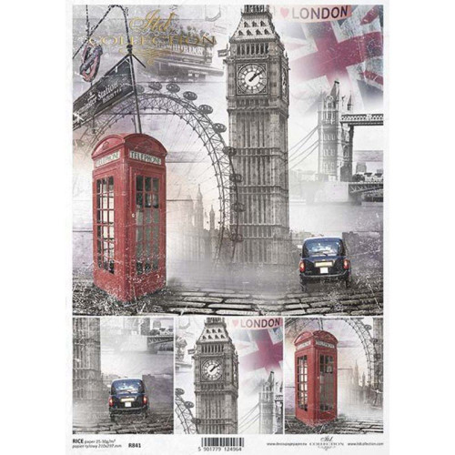 ITD COLLECTION DECOUPAGE RICE PAPER A4 - R0841