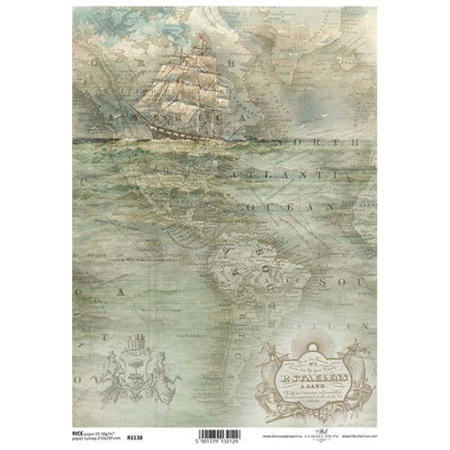 ITD COLLECTION DECOUPAGE RICE PAPER A4 - R1138