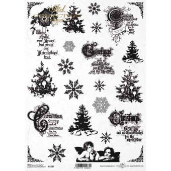 ITD COLLECTION DECOUPAGE RICE PAPER A4 - R1517