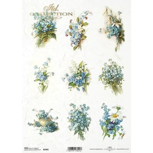 ITD COLLECTION DECOUPAGE RICE PAPER A4 - R1983