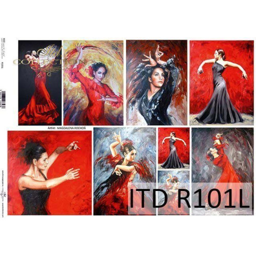 ITD COLLECTION DECOUPAGE RICE PAPER A3 - R0101L