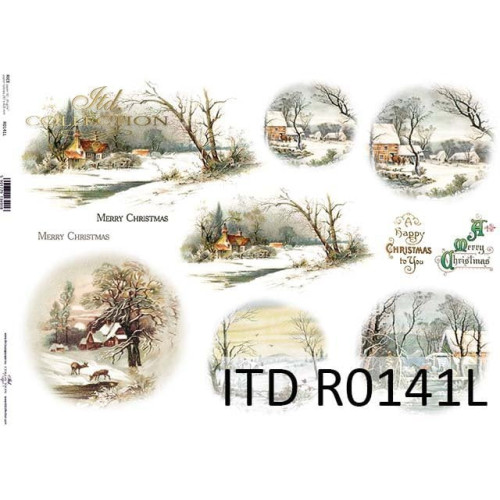 ITD COLLECTION DECOUPAGE RICE PAPER A3 - R0141L