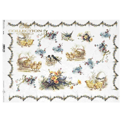 ITD COLLECTION DECOUPAGE RICE PAPER A3 - R0198L