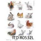 ITD COLLECTION DECOUPAGE RICE PAPER A3 - R0532L