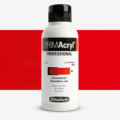 SCHMINCKE АКРИЛНА БОЯ 250 МЛ PRIMACRYL VERMILLION RED FLUID