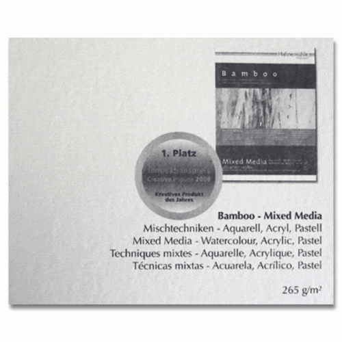 HAHNEMUHLE WATERCOLOR PAPER BAMBOO MIXED MED 265 GSM 50/65