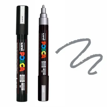 POSCA АКРИЛЕН МАРКЕР PC-5M, 1.8-2.5 MM - SILVER