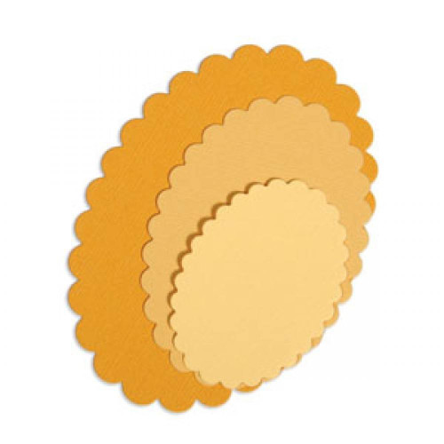 SIZZIX FRAMELITS ЩАНЦИ ЗА ИЗРЯЗВАНЕ - OVALS, SCALLOP