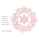 SIZZIX FRAMELITS ЩАНЦИ ЗА ИЗРЯЗВАНЕ - FRAME, SNOWFLAKE