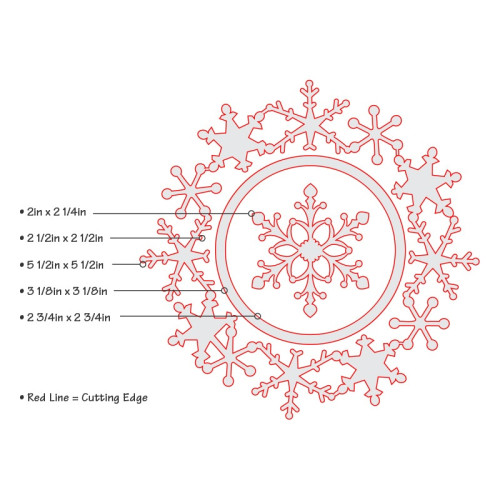 SIZZIX FRAMELITS ЩАНЦИ ЗА ИЗРЯЗВАНЕ - FRAME, SNOWFLAKE