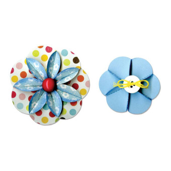 SIZZIX STRIP DIES FOR CUTTING - FLOWER, FOLDED