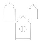SIZZIX MAGNETIC ЩАНЦИ ЗА ИЗРЯЗВАНЕ - SIZED ARCHES