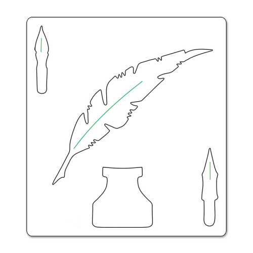 SIZZIX BIGZ ЩАНЦИ ЗА ИЗРЯЗВАНЕ - WRITING DESK