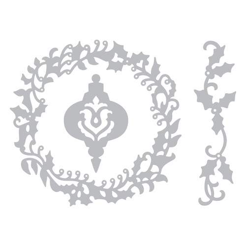 SIZZIX THINLITS DIES - CHRISTMAS WREATH & VINE