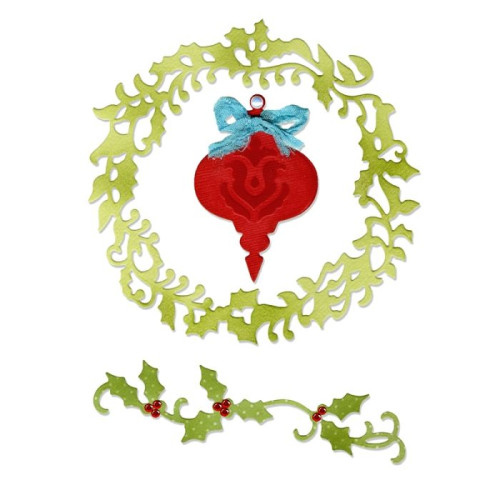SIZZIX THINLITS DIES - CHRISTMAS WREATH & VINE