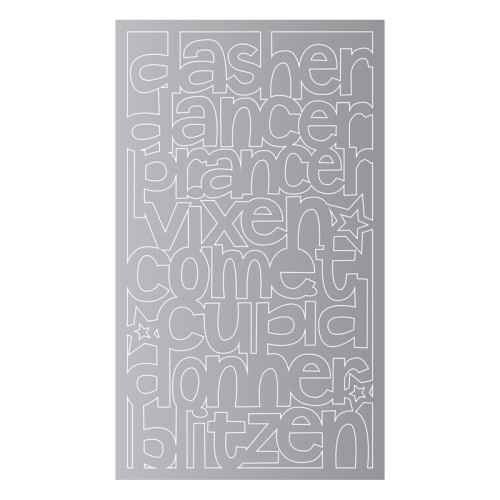 SIZZIX THINLITS DIES - REINDEER NAMES