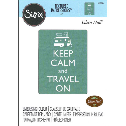 SIZZIX RELIEF FOLDERS - KEEP CALM AND TRAVEL ON