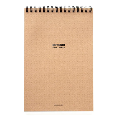 DOT GRID SKETCH PAD SPIRAL 80 GSM, 60 SHEETS, A5 - CRAFT