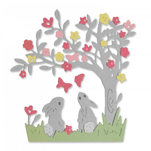 SIZZIX THINLITS DIES - BUNNY SCENE