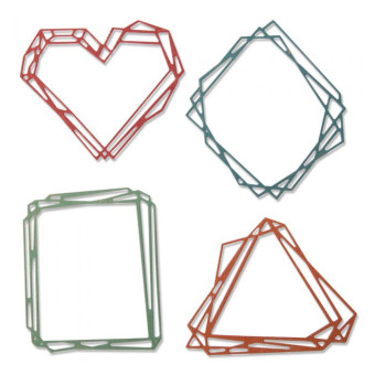 SIZZIX THINLITS DIES FOR CUTTING - GEO FRAMES
