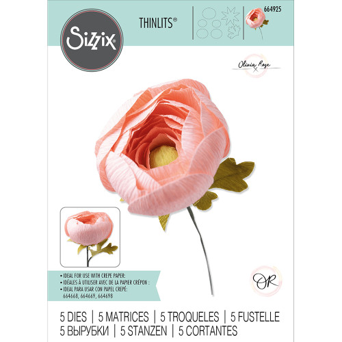 SIZZIX THINLITS ЩАНЦИ ЗА ИЗРЯЗВАНЕ - RANUNCULUS
