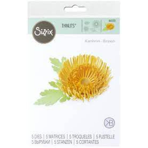 SIZZIX THINLITS ЩАНЦИ ЗА ИЗРЯЗВАНЕ -CHRYSANTHEMUM