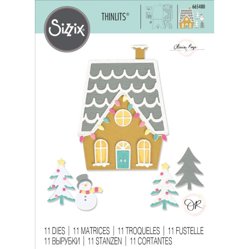 SIZZIX THINLITS ЩАНЦИ ЗА ИЗРЯЗВАНЕ - HOUSE