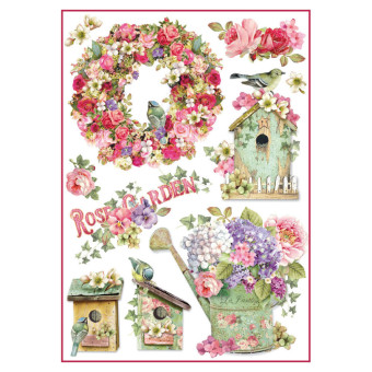 STAMPERIA DECOUPAGE RICE PAPER A4 - DFSA4274