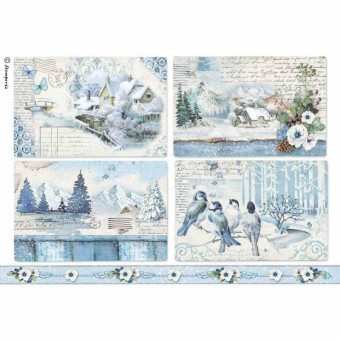 STAMPERIA DECOUPAGE RICE PAPER A4 - DFSA4339
