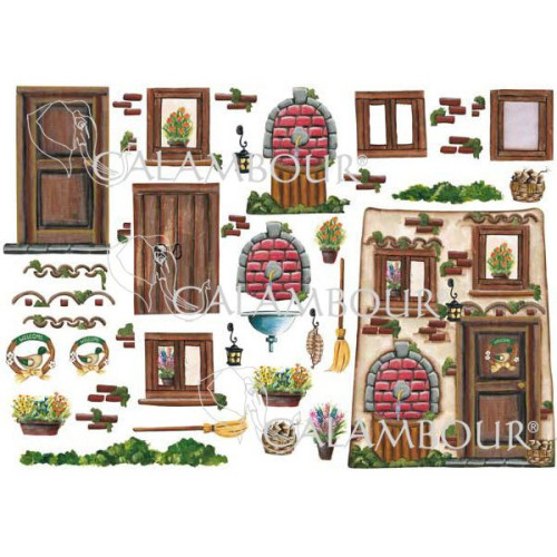 CALAMBOUR DECOUPAGE PAPER 48/33 CM - CO 14