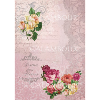 CALAMBOUR ДЕКУПАЖНА ХАРТИЯ 48/33 СМ - DGR 235