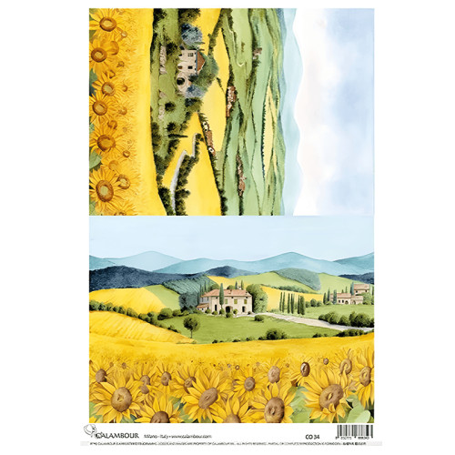 CALAMBOUR ДЕКУПАЖНА ХАРТИЯ 48/33 СМ - CO 34