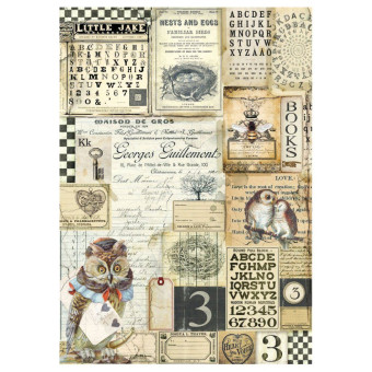 STAMPERIA DECOUPAGE RICE PAPER A4 - DFSA4261