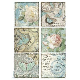 STAMPERIA DECOUPAGE RICE PAPER A4 - DFSA4384