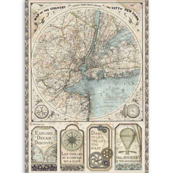 STAMPERIA DECOUPAGE RICE PAPER A4 - DFSA4515
