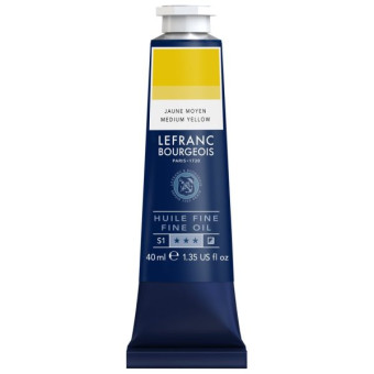 L&B OIL PAINT 40 ML - YELLOW MEDIUM 301756