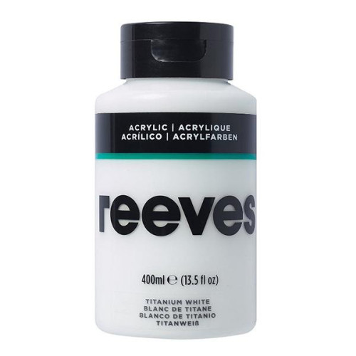 REEVES ACRYLIC PAINT 400 ML - WHITE 8361710