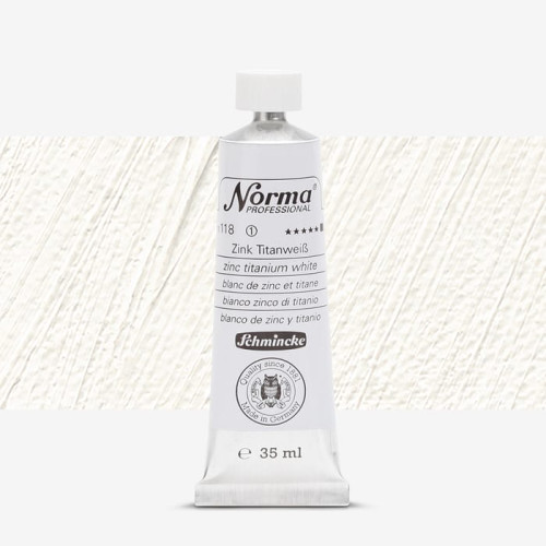 SCHMINCKE МАСЛЕНА БОЯ NORMA PROFESSIONAL 35 ML ZINC TITANIUM WHITE