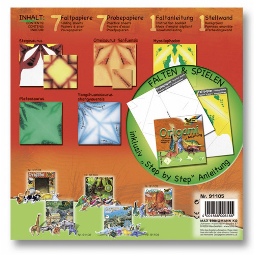 FOLIA ORIGAMI DINOSAURS SET