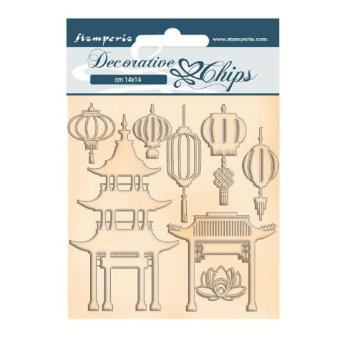 STAMPERIA ELEMENTS FROM CHIPBOARD 14/14CM SCB93