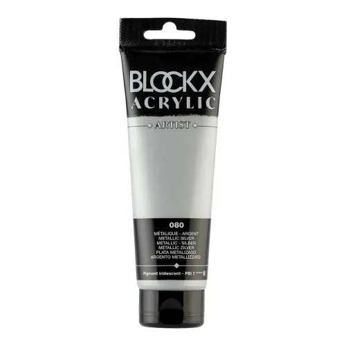 BLOCKX АКРИЛНА БОЯ METALLIC SILVER 120ML 60080BXC