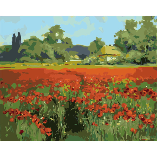 NEWART PAINT BY NUMBERS SET 50/40CM. - W992