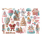 STAMPERIA CANDY CHRISTMAS EPHEMERA - DFLCT66