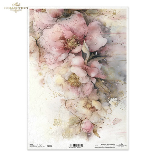 ITD COLLECTION DECOUPAGE RICE PAPER A4 - R2688