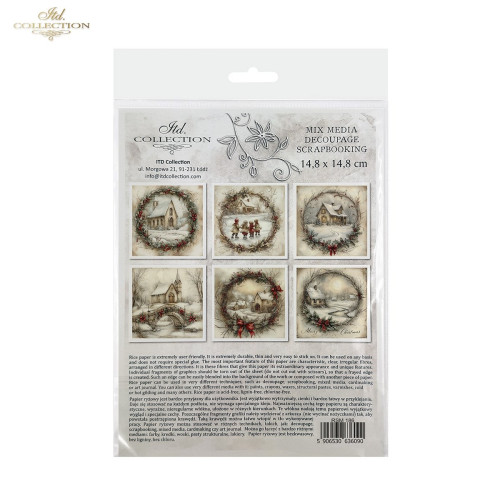 ITD COLLECTION MINI RICE PAPER К-КТ 6БР 14.8X14.8CM - RSM186