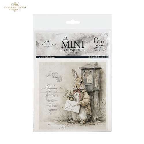 ITD COLLECTION MINI RICE PAPER К-КТ 6БР 14.8X14.8CM - RSM240