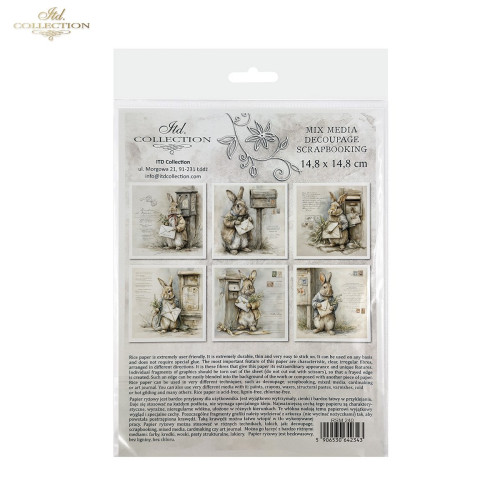 ITD COLLECTION MINI RICE PAPER К-КТ 6БР 14.8X14.8CM - RSM240